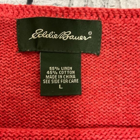 EDDIE BAUER Linen Cotton Tank Top Sweater - Picture 2 of 2